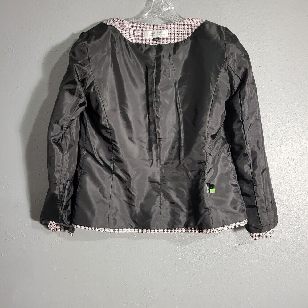 Tahari Womens Tweed Open Front Sz 6 Pink - Picture 5 of 10